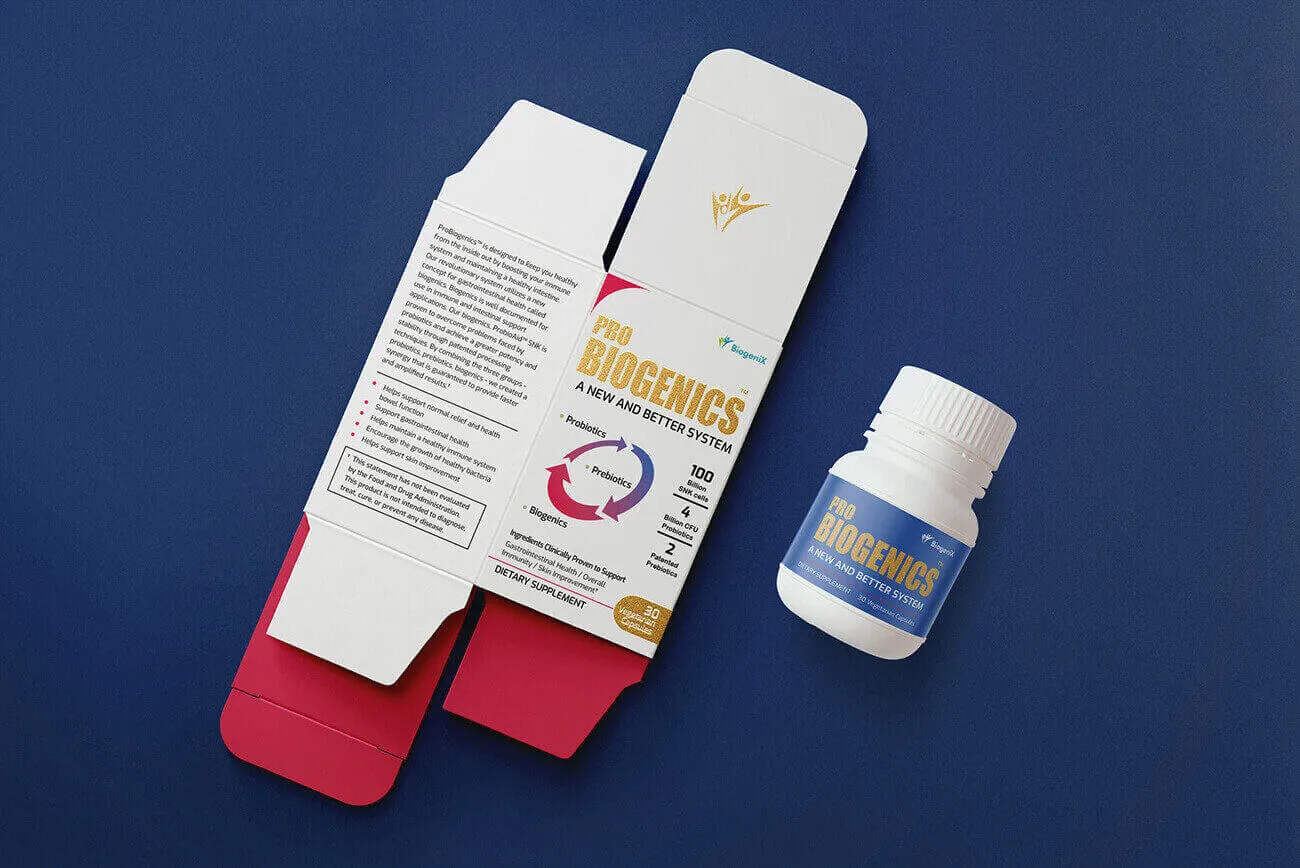 PROBIOGENICS 保健食品包裝設計