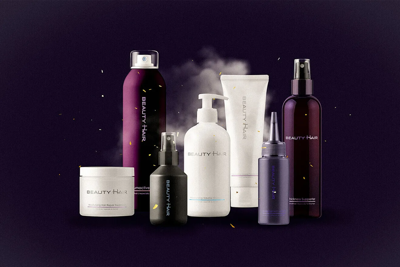 BeautyHair 髮品系列包裝設計