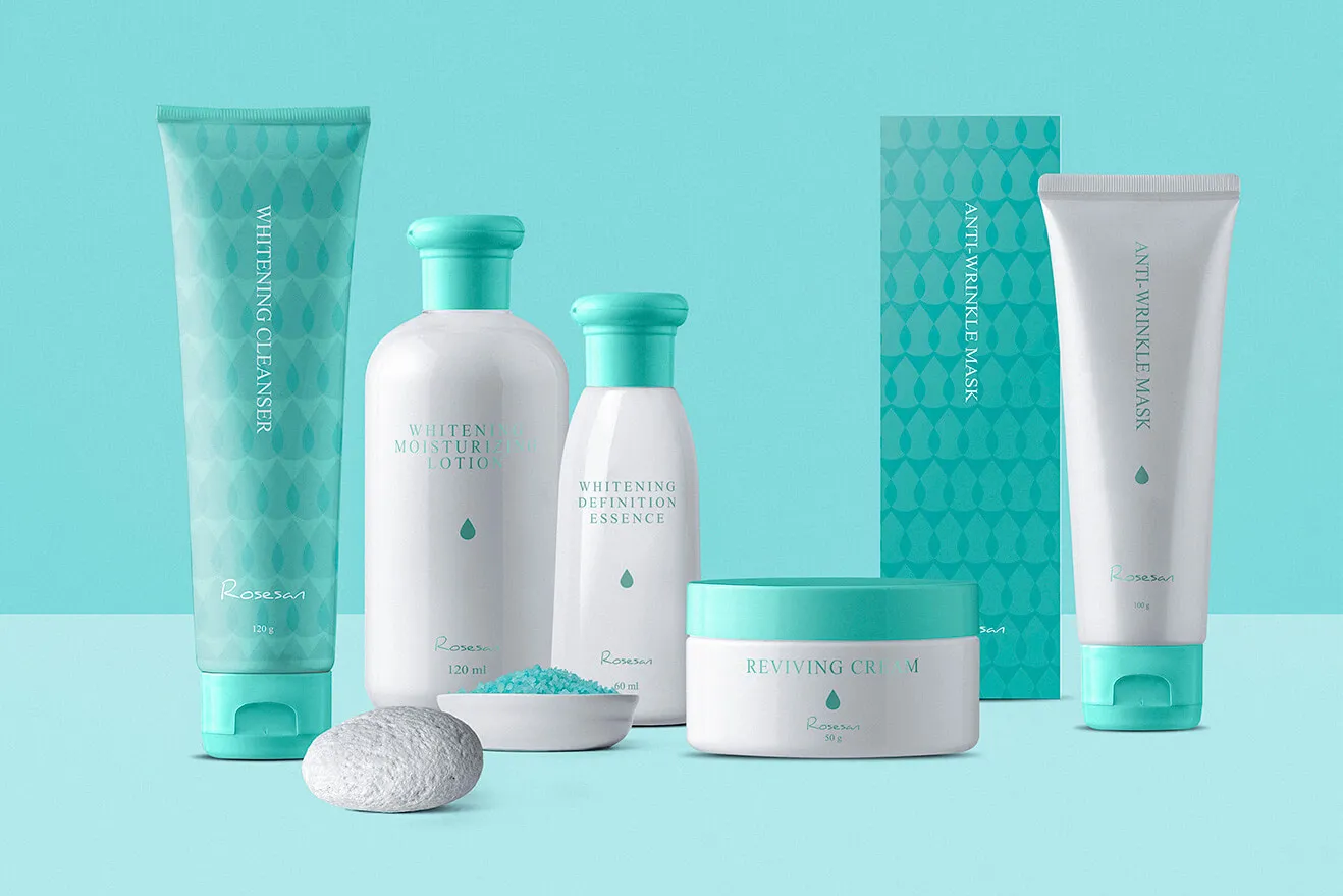 Rosesan 肌膚保養品系列包裝設計