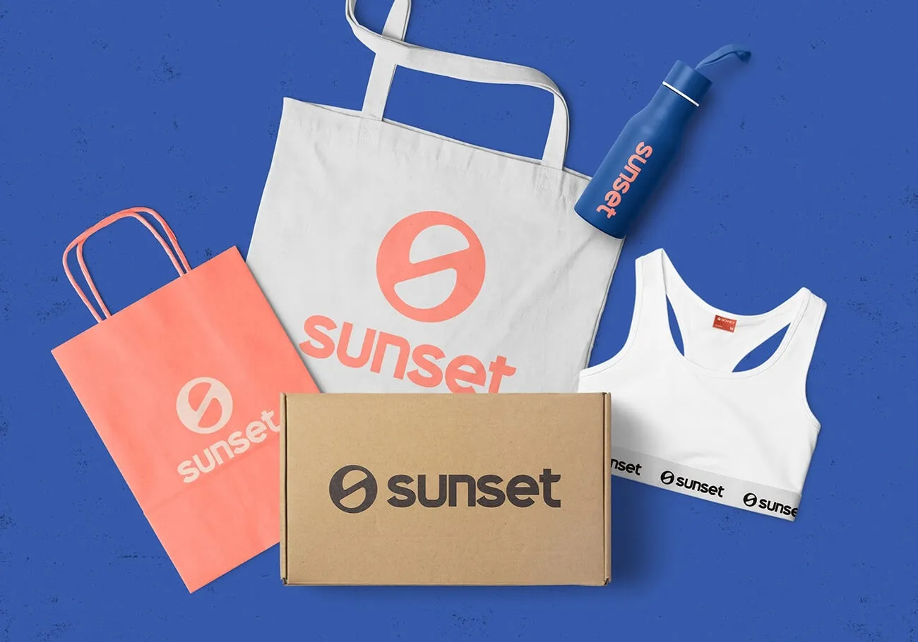 日落 SUNSET服飾 Logo商標設計
