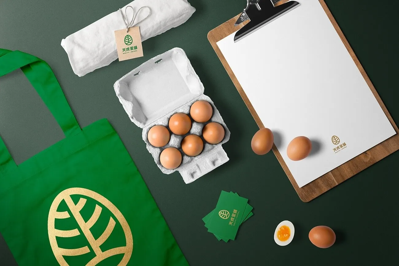 天成蛋舖 事務用品Logo應用設計