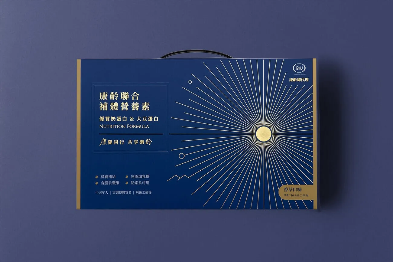 康齡聯合補體營養素包裝設計 正面