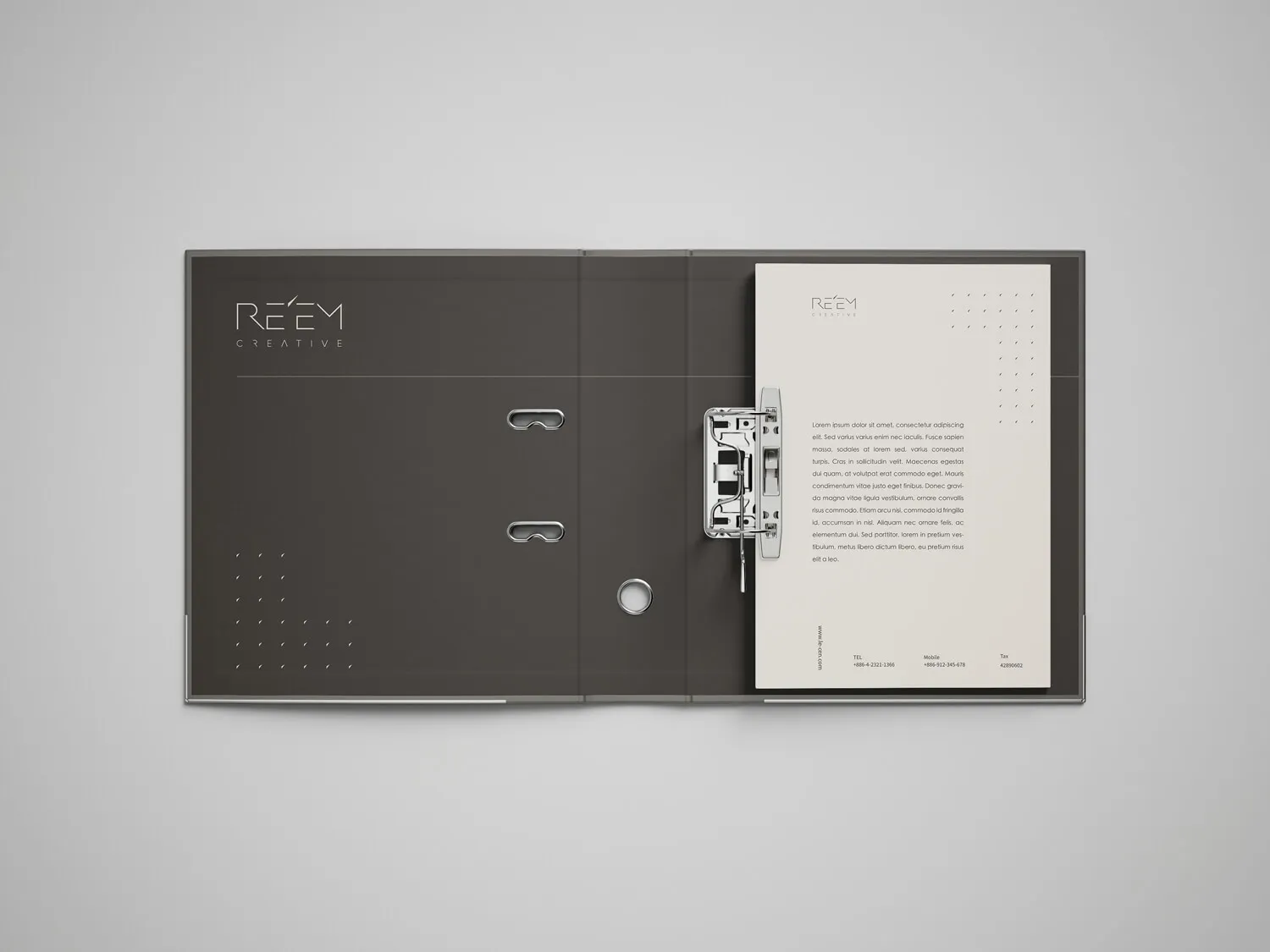 獨角獸創意 室內設計品牌應用設計示意