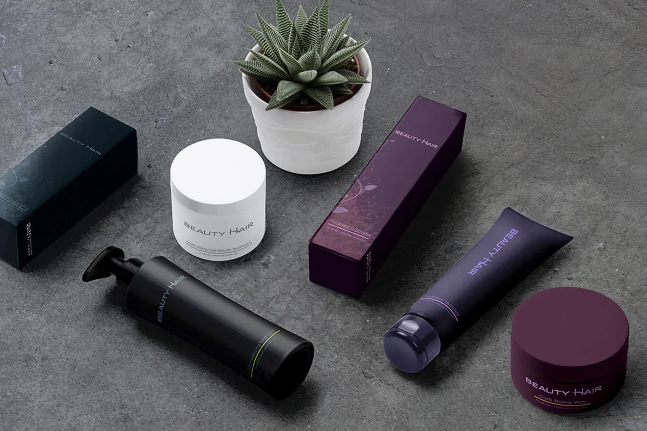 BeautyHair 髮品系列包裝設計